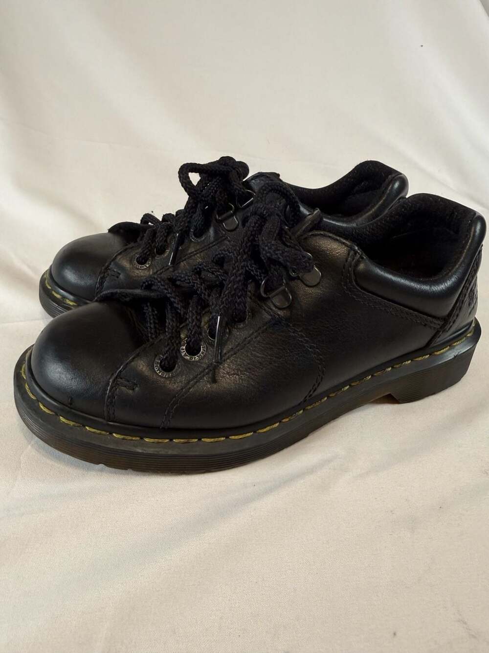Dr. Martens 8312 Black Leather Chunky Oxford Shoes Size 7 Grunge Alt Punk 90s Em